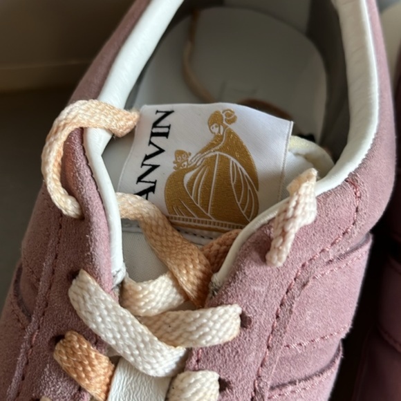 Lanvin Bumper Pink Suede Sneakers - Picture 8 of 11